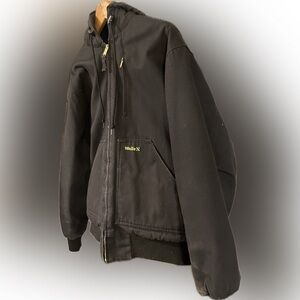 Walls Black Jacket Large workwear duck canvas insulated cozy men’s